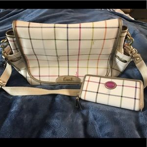 Authentic COACH diaper bag and matching wallet!